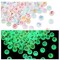 Glow in the Dark Beads, Acrylic Alphabet Beads, 4x7mm Colourful Letter Beads for Bracelet Necklace Jewellery Making Supplies, 500 pieces